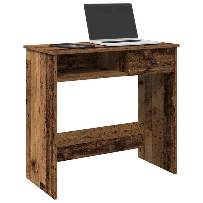 vidaXL Desk Old Wood 80x40x75 cm Engineered Wood