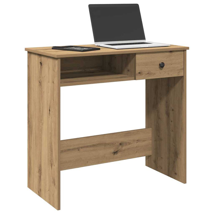 vidaXL Desk Artisan Oak 80x40x75 cm Engineered Wood