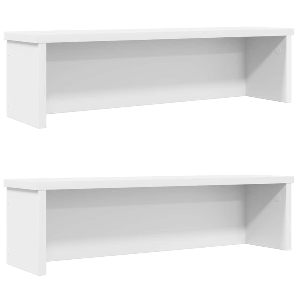 vidaXL Kitchen Racks Stackable 2 pcs White 60x15x16 cm