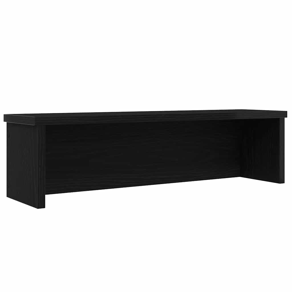 vidaXL Kitchen Rack Stackable Black 60x15x16 cm Engineered Wood