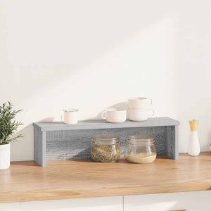 vidaXL Kitchen Rack Stackable Grey Sonoma 60x15x16 cm Engineered Wood