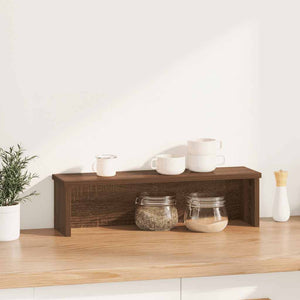 vidaXL Kitchen Rack Stackable Brown Oak 60x15x16 cm Engineered Wood