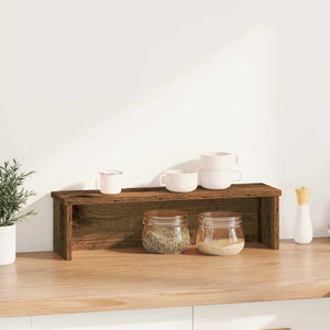 vidaXL Kitchen Rack Stackable Old Wood 60x15x16 cm Engineered Wood