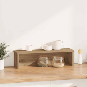 vidaXL Kitchen Rack Stackable Artisan Oak 60x15x16 cm Engineered Wood