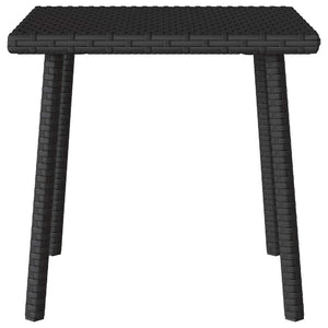 vidaXL Garden Coffee Table Rectangular Black 40x40x37 cm Poly Rattan