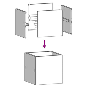 vidaXL Planter Anthracite 40x40x40 cm Cold-rolled Steel