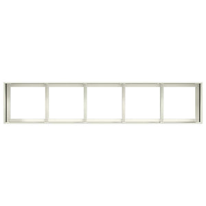 vidaXL Planter White 200x40x40 cm Cold-rolled Steel