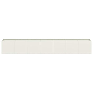 vidaXL Planter White 280x40x40 cm Cold-rolled Steel