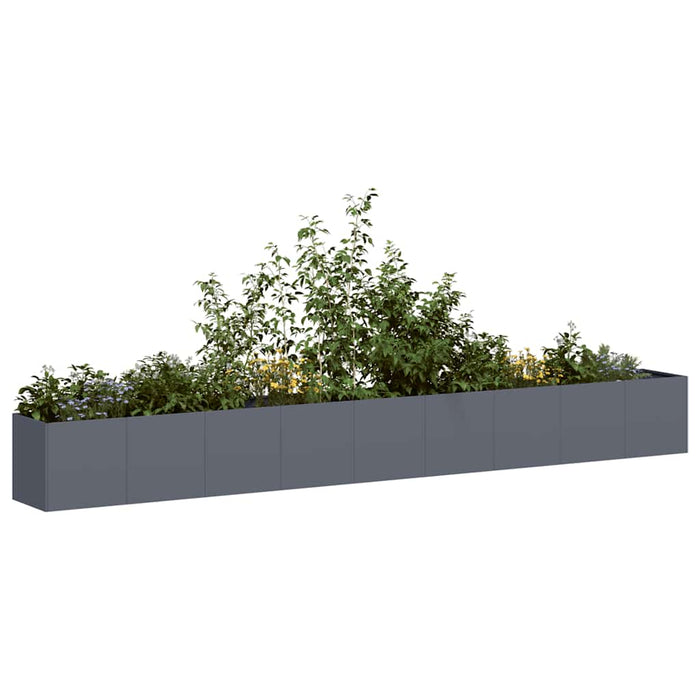 vidaXL Planter Anthracite 360x40x40 cm Cold-rolled Steel