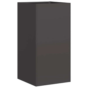 vidaXL Planter Black 40x40x80 cm Cold-rolled Steel