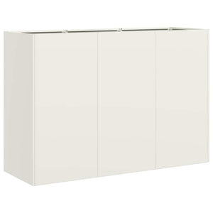 vidaXL Planter White 120x40x80 cm Cold-rolled Steel