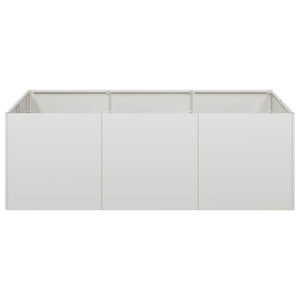 vidaXL Planter 120x80x40 cm Stainless Steel