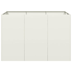 vidaXL Planter White 120x80x80 cm Steel