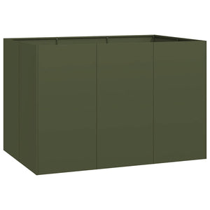 vidaXL Planter Olive Green 120x80x80 cm Steel