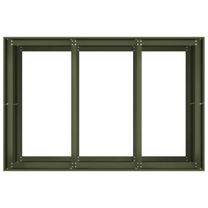 vidaXL Planter Olive Green 120x80x80 cm Steel