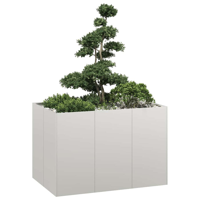 vidaXL Planter 120x80x80 cm Stainless Steel