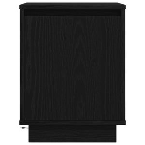 vidaXL Bedside Cabinet with LED Lights Black 38x34x50 cm