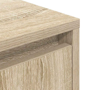 vidaXL Bedside Cabinet with LED Lights Sonoma Oak 38x34x50 cm