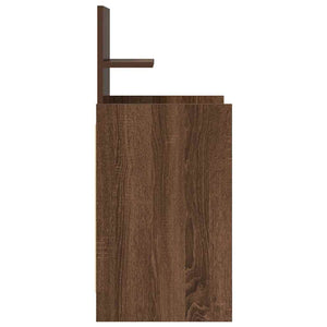 vidaXL Bedside Cabinets with 2 Drawers 2 pcs Brown Oak 38x34x80 cm