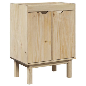 vidaXL 3 Piece Bathroom Furniture Set OTTA Solid Wood Pine