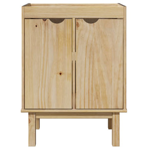 vidaXL 3 Piece Bathroom Furniture Set OTTA Solid Wood Pine