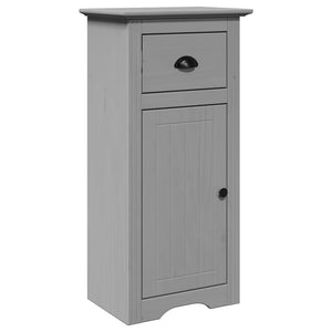 vidaXL 3 Piece Bathroom Furniture Set BODO Grey Solid Wood Pine