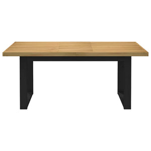 vidaXL Dining Table NOAIN U-Shaped Legs 180x90x75 cm Solid Wood Pine