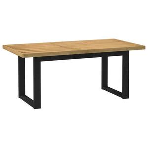 vidaXL Dining Table NOAIN U-Shaped Legs 180x90x75 cm Solid Wood Pine