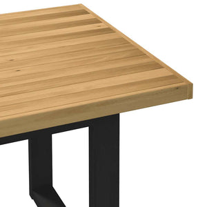 vidaXL Dining Table NOAIN U-Shaped Legs 180x90x75 cm Solid Wood Pine