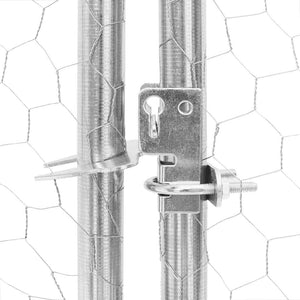 vidaXL Chicken Run 2.5x4x2.25 m Galvanised Steel