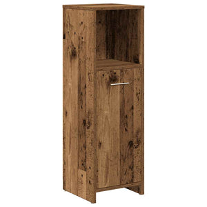 vidaXL 3 Piece Bathroom Furniture Set Old Wood Engineered Wood