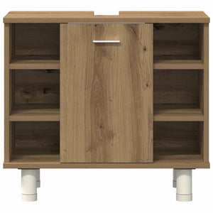 vidaXL 3 Piece Bathroom Furniture Set Artisan Oak Engineered Wood