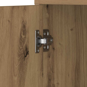 vidaXL Bathroom Cabinet Artisan Oak 30x30x183.5 cm Engineered Wood