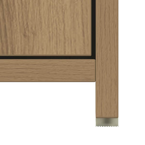 vidaXL Bathroom Cabinet Artisan Oak 30x30x183.5 cm Engineered Wood