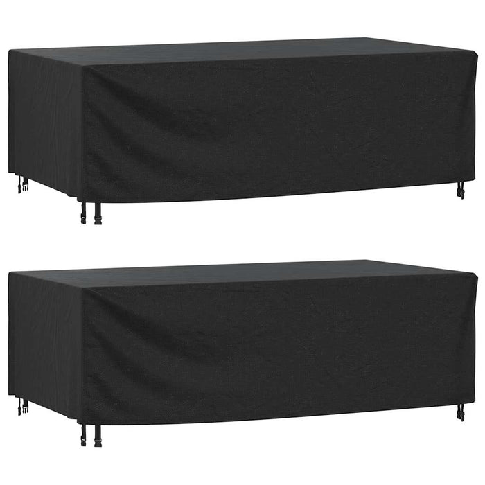 vidaXL Garden Furniture Covers 2 pcs Black 229x113x73 cm Waterproof 420D