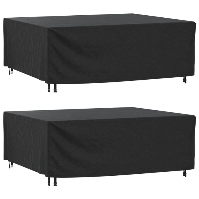 vidaXL Garden Furniture Covers 2 pcs Black 200x160x70 cm Waterproof 420D