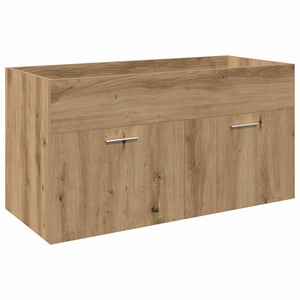 vidaXL Sink Cabinet with Built-in Basin Artisan Oak Engineered Wood