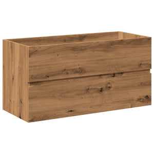 vidaXL Sink Cabinet with Built-in Basin Artisan Oak 91x39.5x49 cm