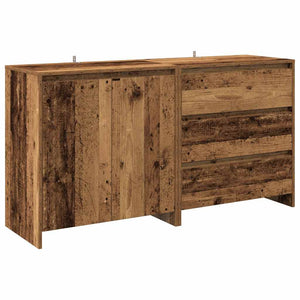 vidaXL 2 Piece Sideboard Old Wood Engineered Wood