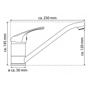 EISL Kitchen Mixer Tap GRANDE VITA CLASSIC Low Pressure Chrome