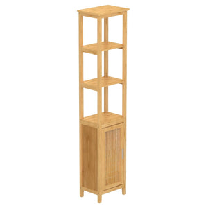 EISL High Cupboard with 3 Compartments Bamboo 40x30x190 cm