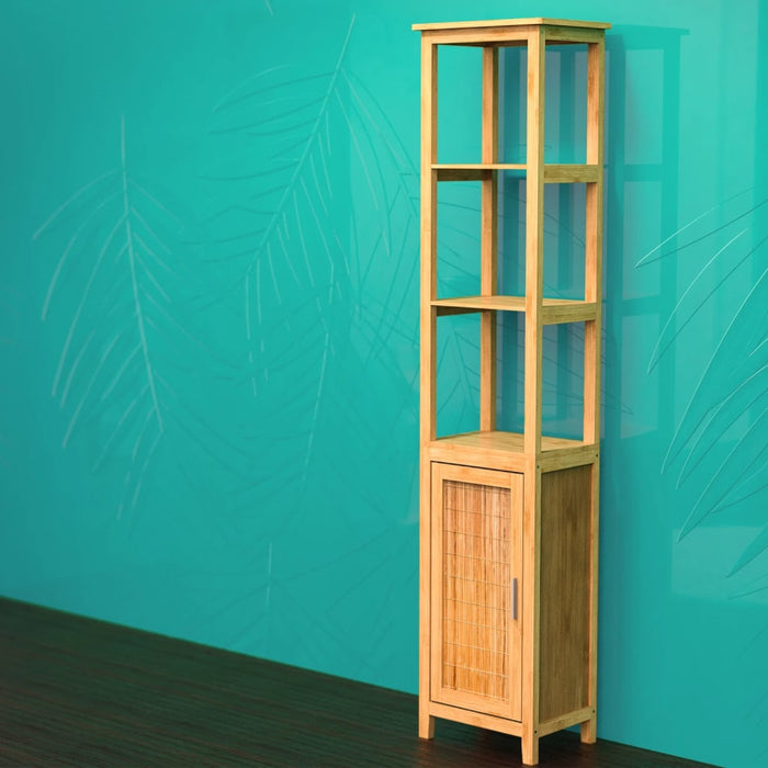 EISL High Cupboard with 3 Compartments Bamboo 40x30x190 cm