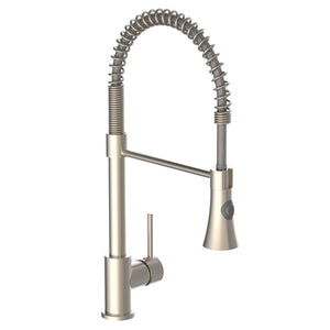 EISL Kitchen Mixer Tap with Spiral Spring Pull-out Spray LEON Nickel