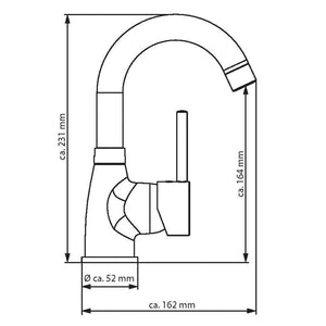 EISL Basin Mixer FUTURA Low Pressure Chrome