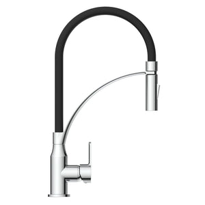 EISL Kitchen Mixer Tap with Soft-Touch Spout CARNEO Chrome-black