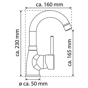 EISL Basin Mixer FUTURA with Press Waste Chrome