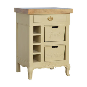 French Style Cream Cabinet