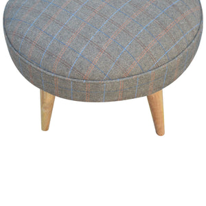 Multi Tweed Nordic Style Footstool