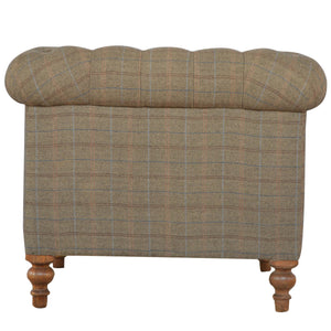 Multi Tweed Chesterfield Armchair