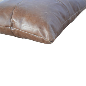 Buffalo Hide Leather Cushion